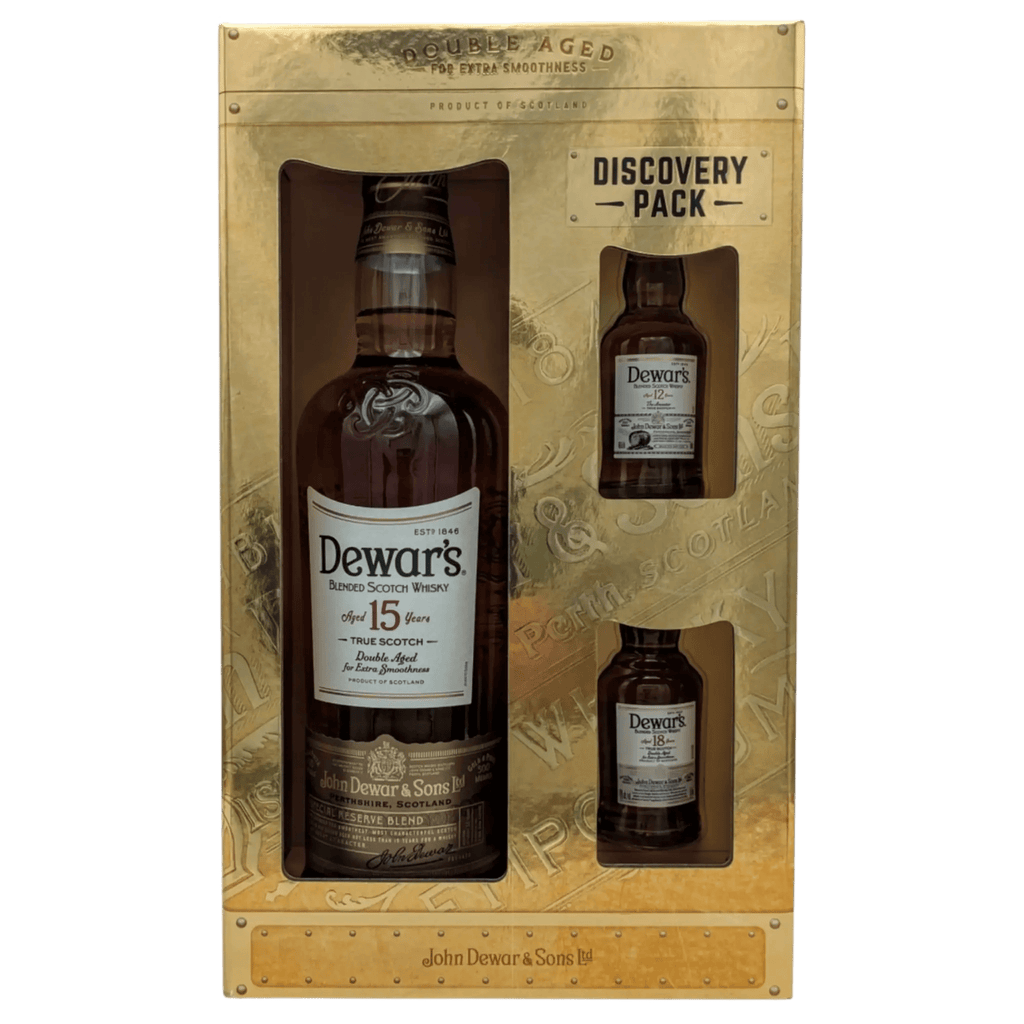 Dewar's 15 Year Discovery Pack 750ml Gift Set – Liquor On Broadway