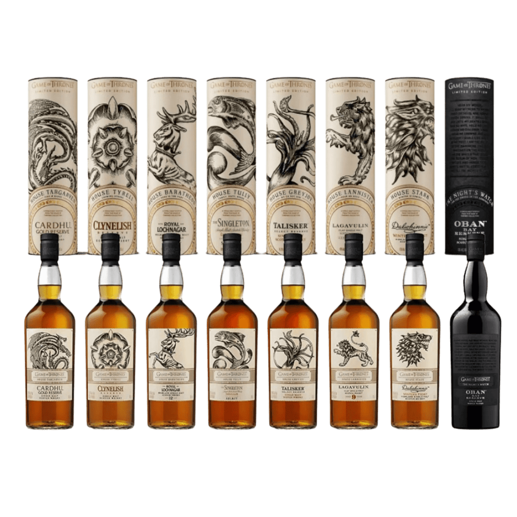 Game of Thrones Complete 8 Bottle Scotch Whisky Set 750ml | Liquor