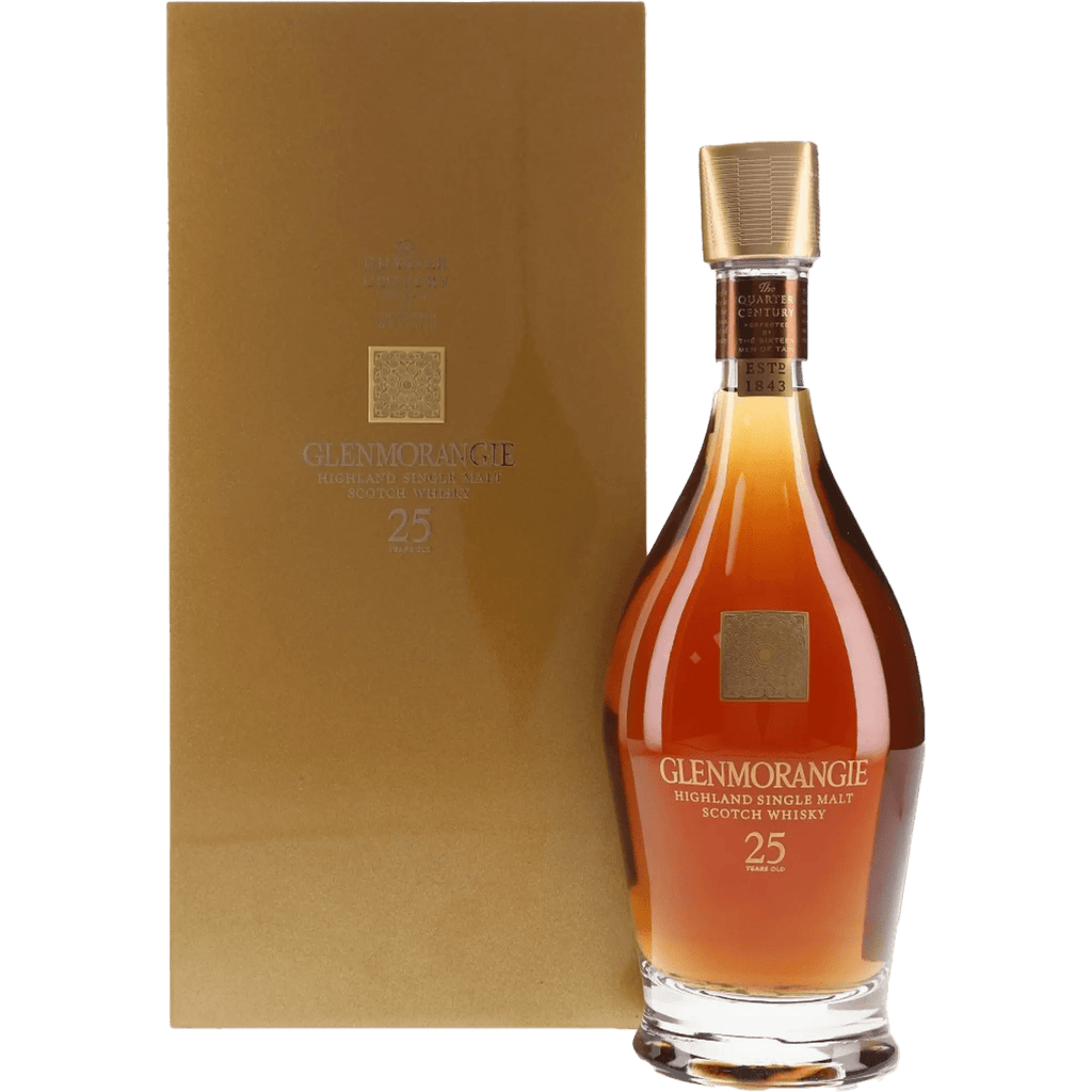 Glenmorangie 25年 の木箱 Glenmorangie 25 Year Old Highland Single Malt Scotch Whisky 750ml