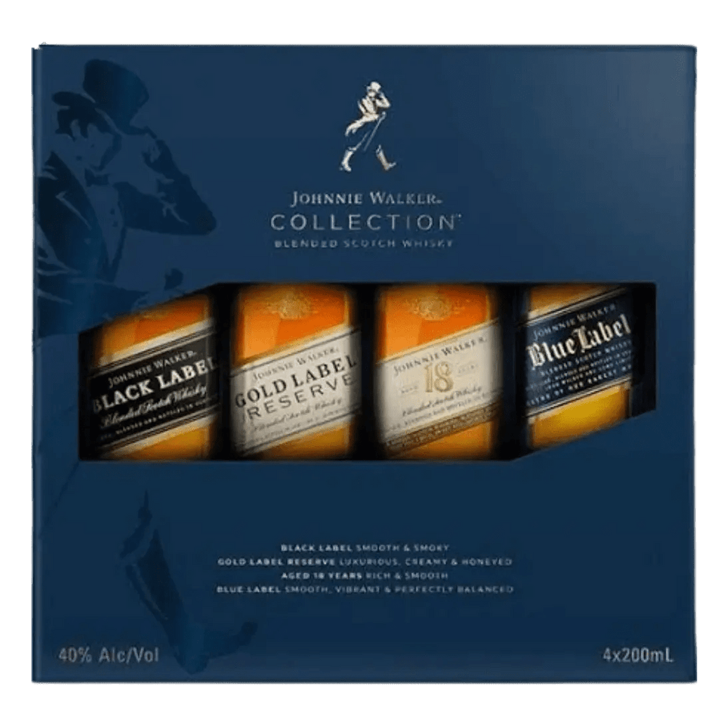 Johnnie Walker Collection Pack Blended Scotch Whisky 4 x 200ml