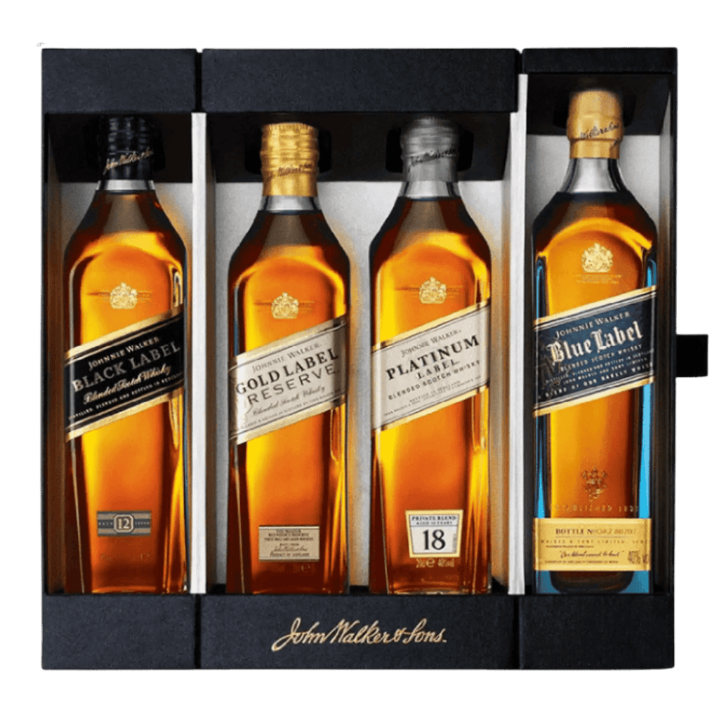 Johnnie Walker Premium Collection Gift Set — Black, Gold, Platinum