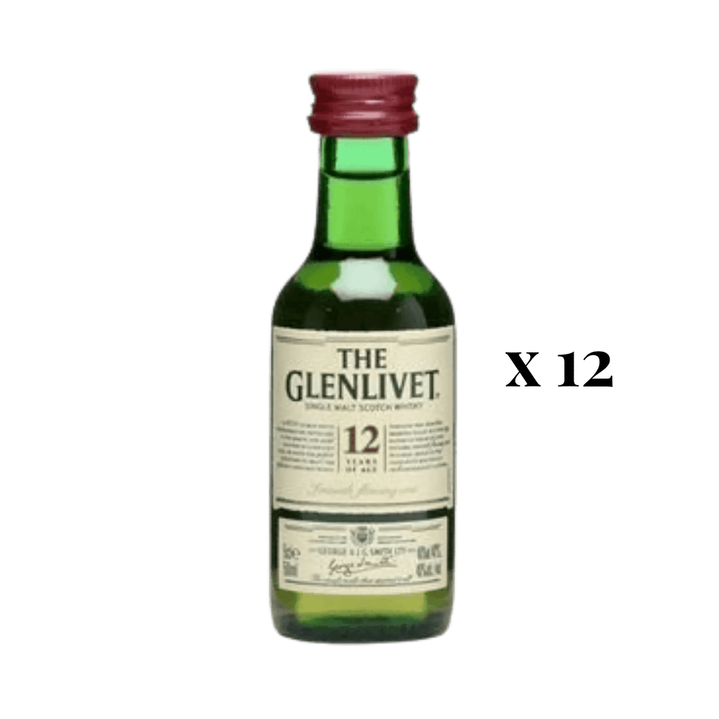 The Glenlivet 12 Year Single Malt 50ml 12 Pack | Liquor On Broadway