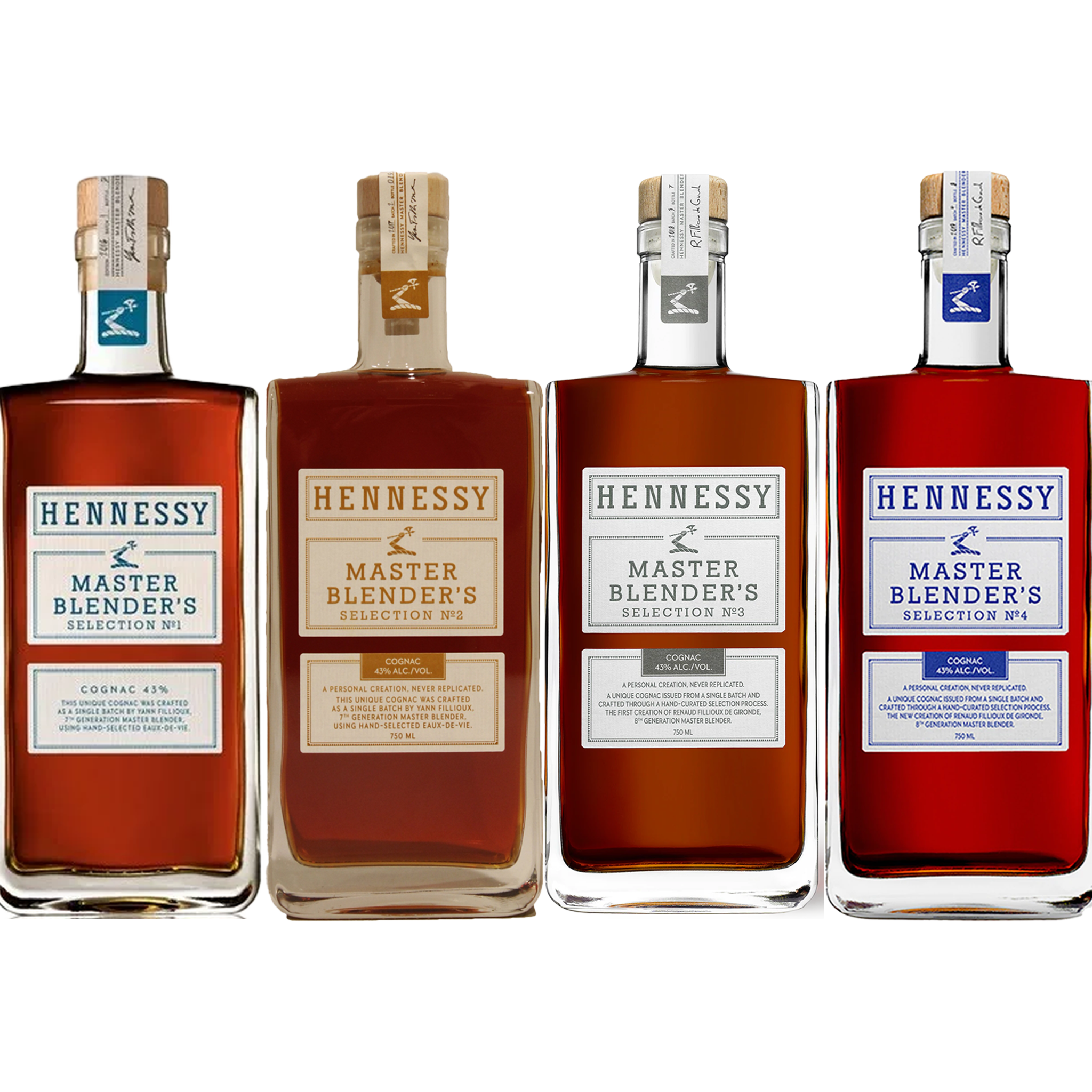 Hennessy - Master Blender's Selection No. 1 No. 2 No. 3 No. 4  (Combo)