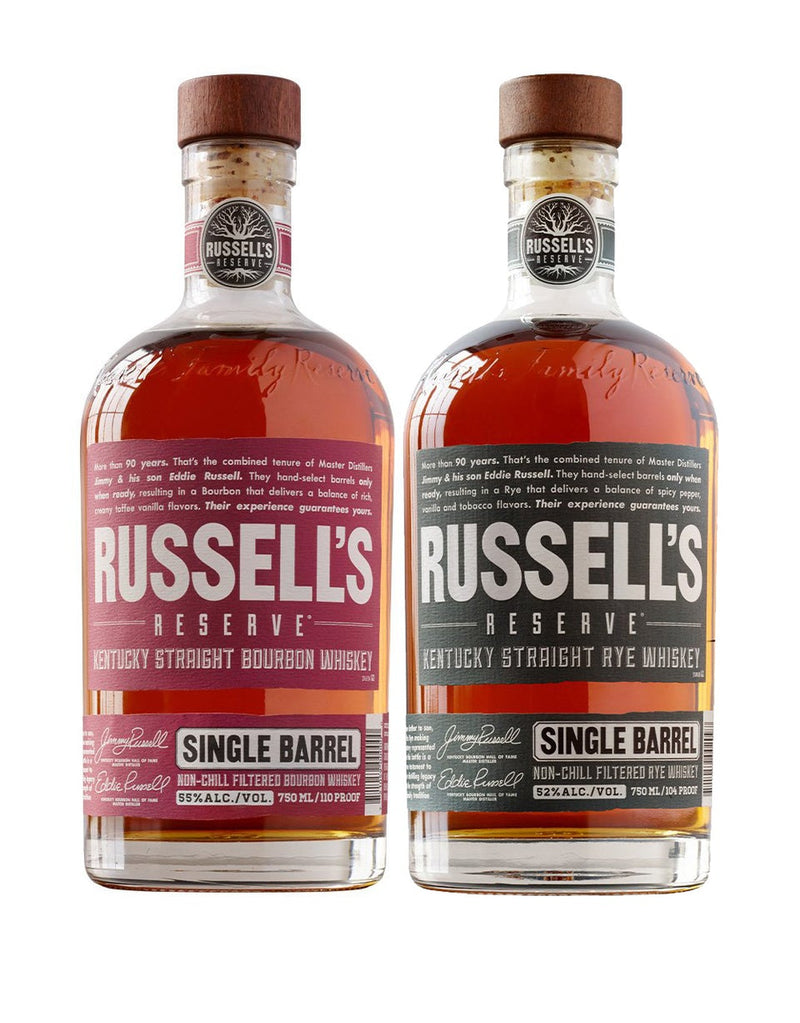 Russell's Reserve Single Barrel Bourbon & Russell's Reserve Single Barrel Rye