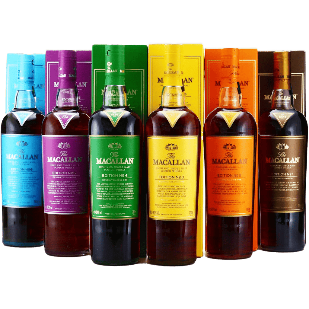 The Macallan Edition Series Complete Set No.1 to No.6 Highland The Macallan Edition Series Complete Set No.1 to No.6 Highland