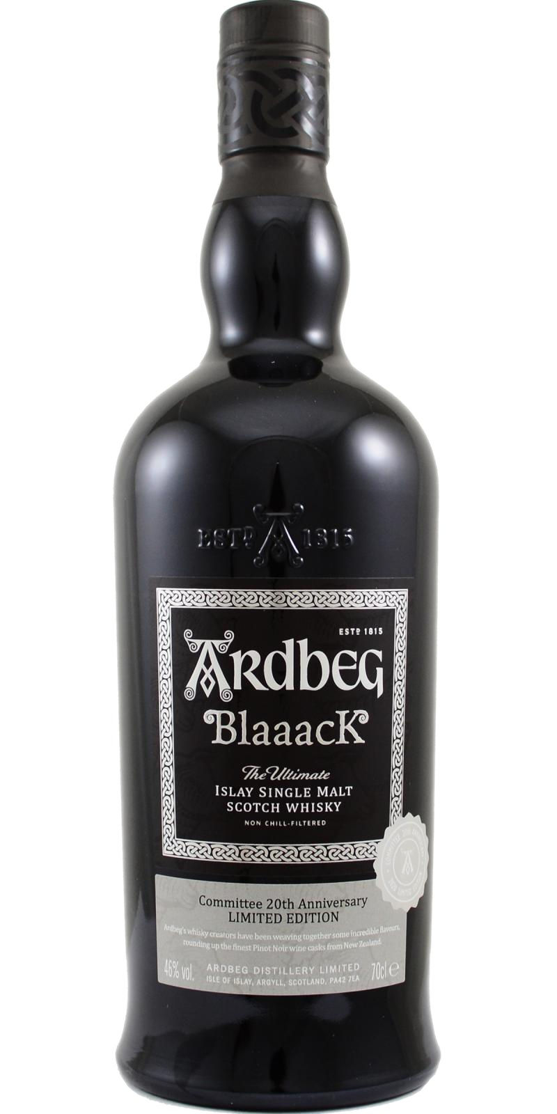 Ardbeg BlaaacK 20th anniversary Limited Edition Whisky
