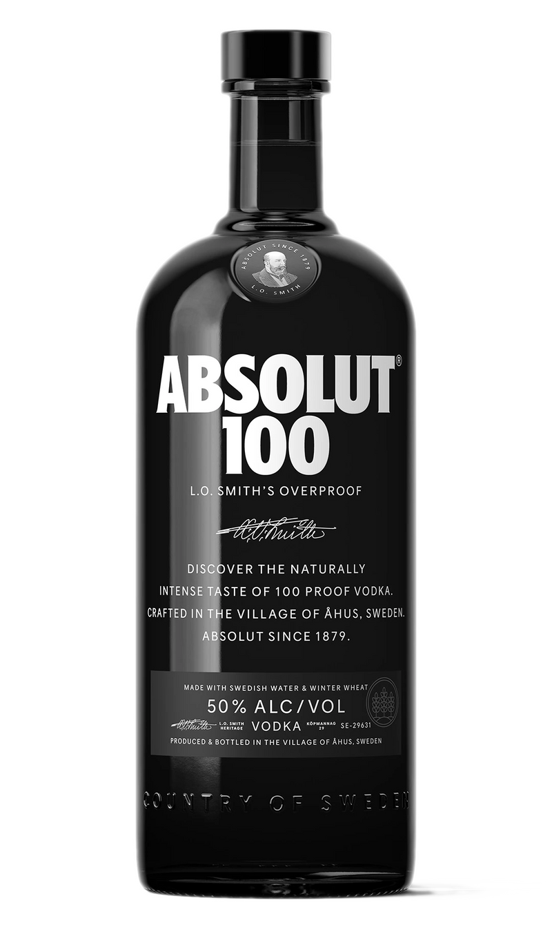 Absolut Black 100 Proof Vodka 1L