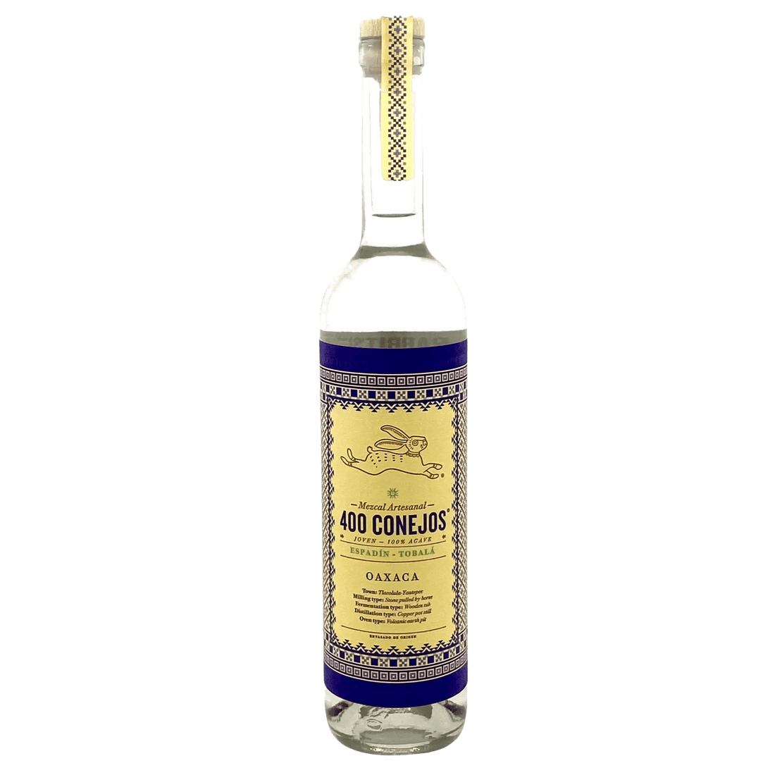 400 Conejos Espadin Tobala Joven Mezcal Artesanal 750ml - Liquor On Broadway