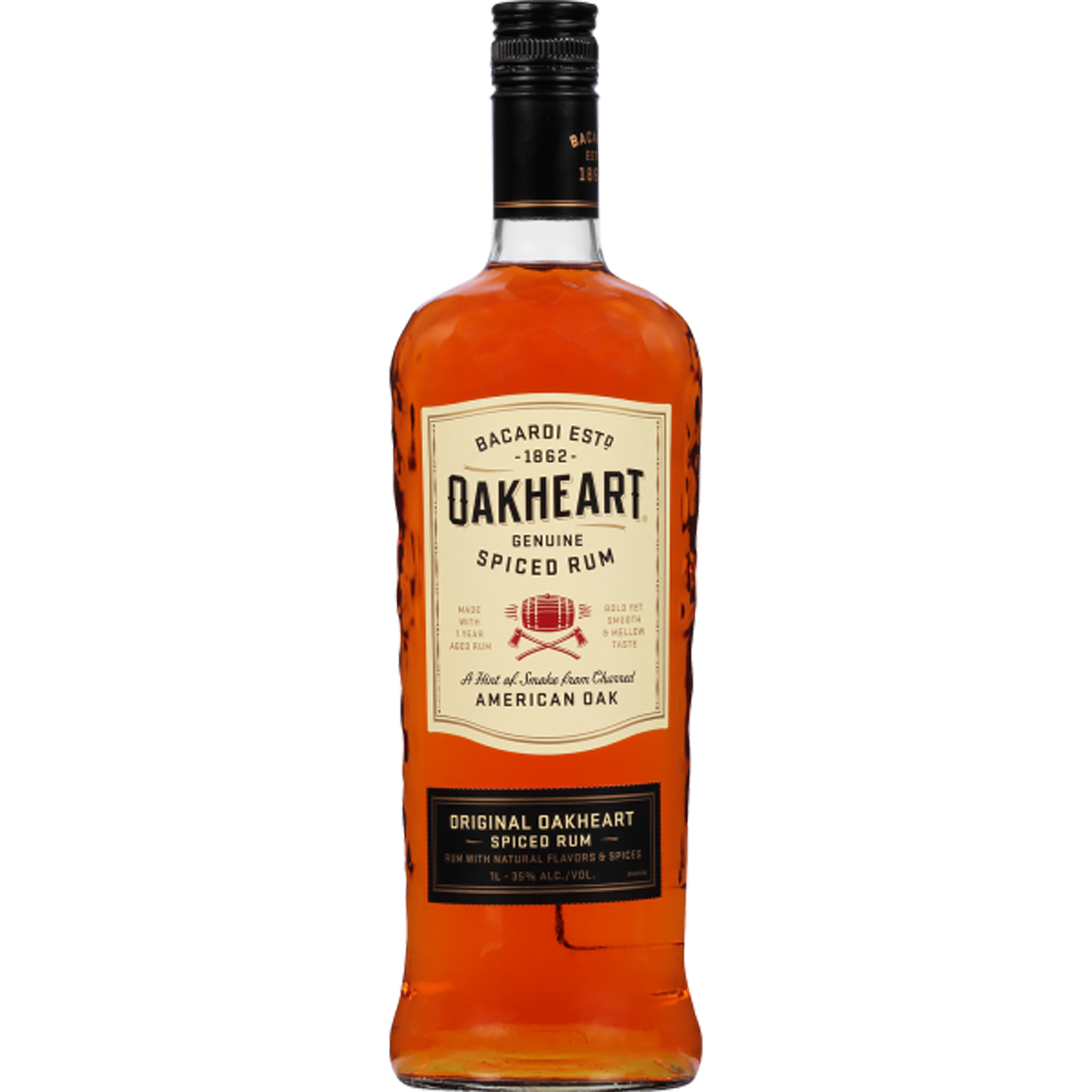 Bacardi Oakheart Spiced Rum (Plastic Bottle) 750ml