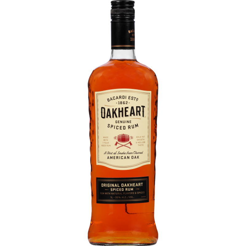 Bacardi Oakheart Spiced Rum (Plastic Bottle) 750ml