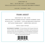 Frank August Bourbon Case Study 02 XO PX Brandy Casks 750ml