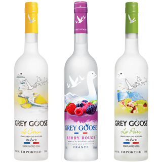 Grey Goose Flavored Vodka 3 Bottle Bundle Le Citron Berry Rouge La Poire 750ml