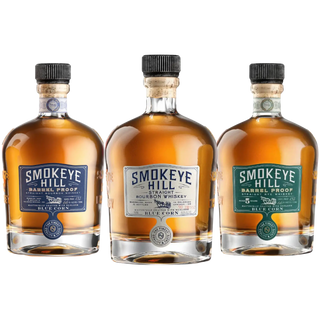 Smokeye Hill Barrel Proof Bourbon & Straight Bourbon & Barrel Proof Rye Blue Corn 3 x 750ml