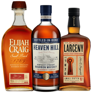 Elijah Craig, Heaven Hill 7 Year & Larceny Bourbon Bundle 3 x 750ml