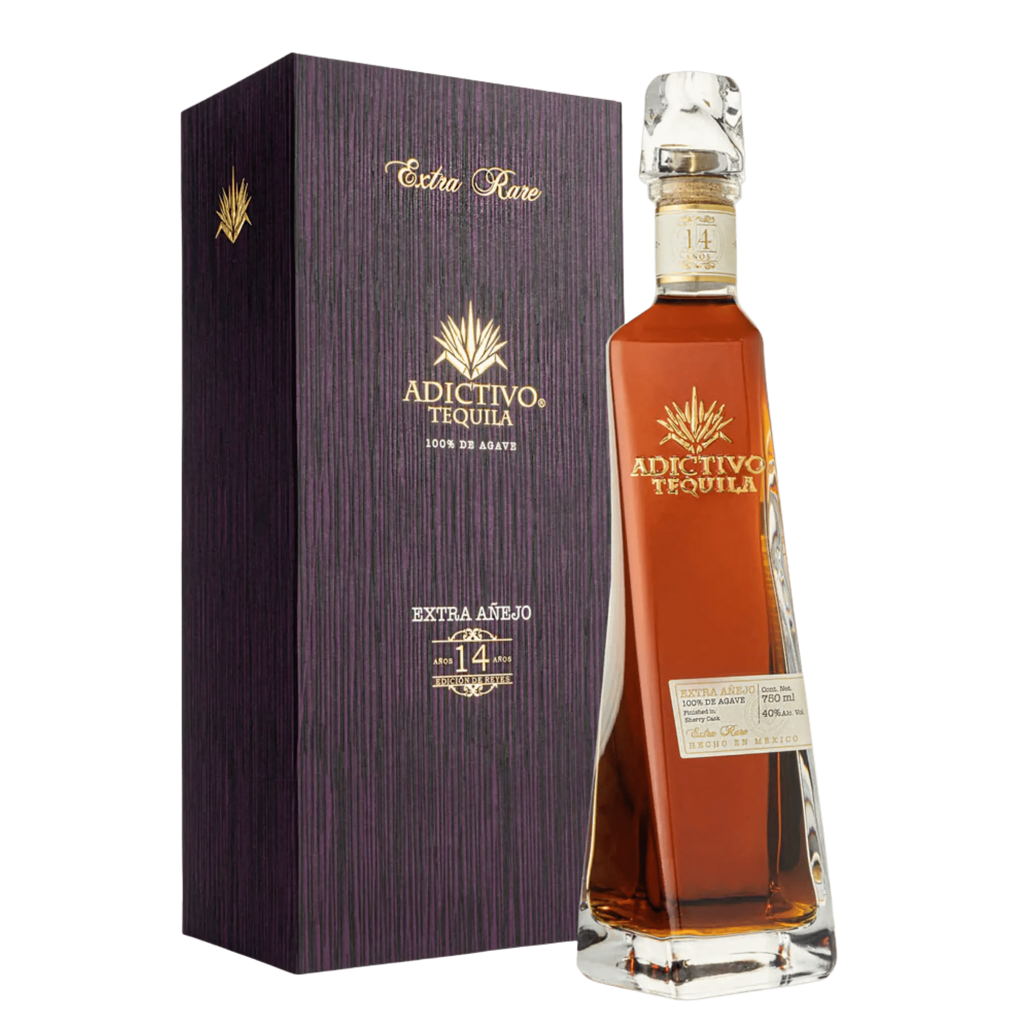 Adictivo Extra Añejo 14 Year 100% Blue Agave Tequila 750ml Adictivo Extra Añejo 14 Year 100% Blue Agave Tequila 750ml