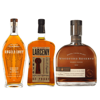 Angel Envy & Larcney Small Batch & Woodford Double Oak Bundle - Liquor On Broadway