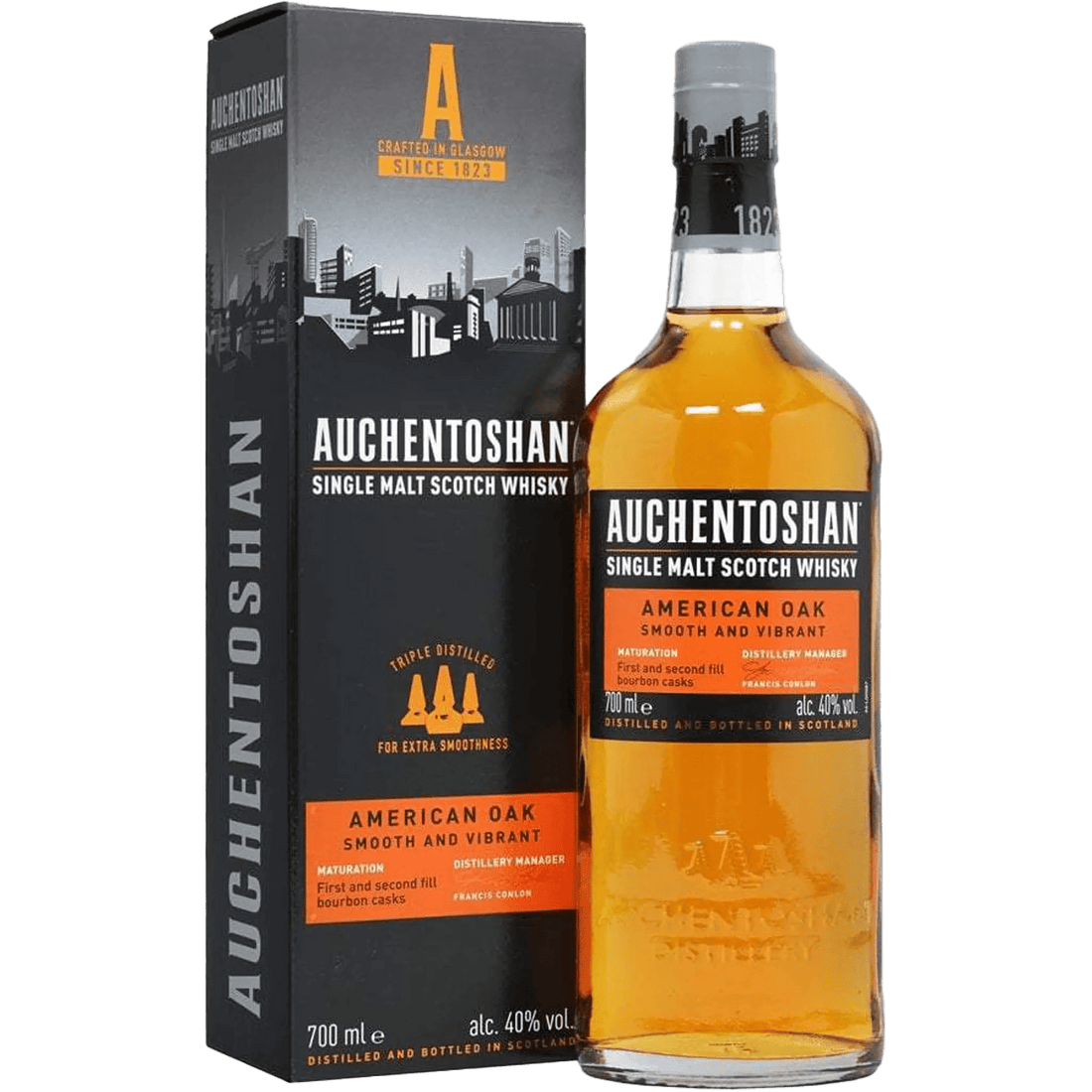 Auchentoshan American Oak Single Malt Scotch Whisky 80 Proof 750ml - Liquor On Broadway