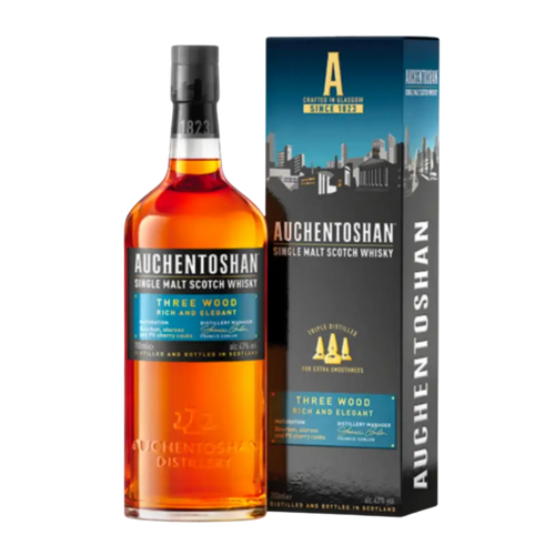 Auchentoshan Three Wood Lowland Single Malt Scotch Whisky 750ml - Liquor On Broadway