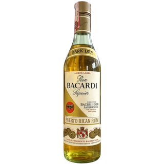 Bacardi Superior Dark - Dry Amber Label Puerto Rican Rum (Vintage 1970s) 1 Liter - Liquor On Broadway