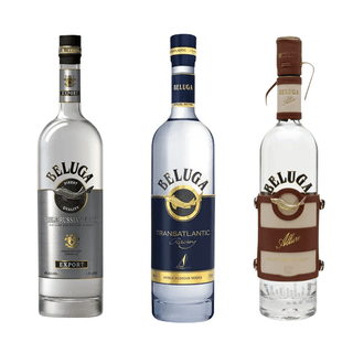 Beluga Vodka Collection – Noble Export 80, Transatlantic, and Allure - Liquor On Broadway