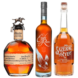 Blanton's Original Single Barrel Bourbon, Eagle Rare 10 Year Bourbon and Sazerac Straight Rye Whiskey Bundle (3 x 750ml) - Liquor On Broadway
