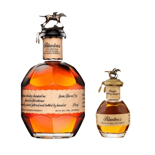 Blanton's Original Single Barrel Bourbon & Miniature Bundle 750ml + 50ml - Liquor On Broadway