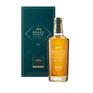 Braes of Glenlivet Vintage 1990 – 32 Year Old Single Malt Scotch Whisky - Liquor On Broadway