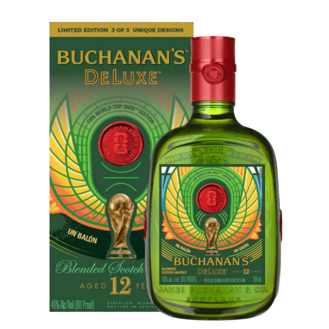 Buchanan's DeLuxe Aged 12 Years FIFA World Cup 2026 Limited Edition Blended Scotch Whisky 750ml - Liquor On Broadway