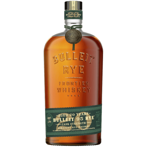 Bulleit 95 Rye 20 Year Old Cask Strength Straight Rye Whiskey 750ml - Liquor On Broadway