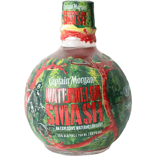 Captain Morgan Watermelon Smash Flavored Rum 750ml - Liquor On Broadway