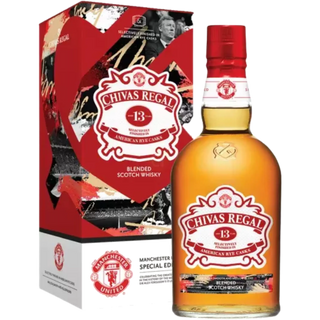 Chivas Regal 13 Year Manchester United Special Edition American Rye Cask Finish Blended Scotch Whisky 750ml - Liquor On Broadway