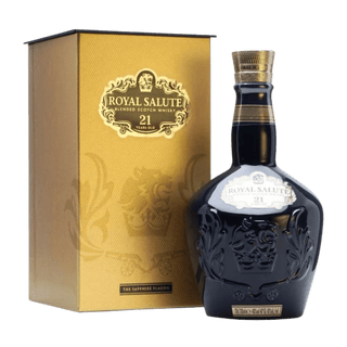 Chivas Royal Salute 21 Year Old The Sapphire Flagon Signature Blend Blended Scotch Whisky 750ml - Liquor On Broadway