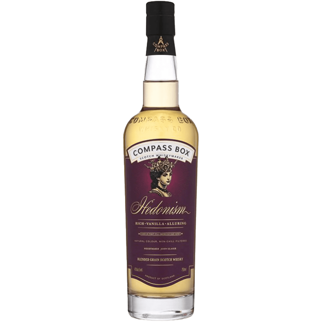 Compass Box Hedonism Blended Grain Scotch Whisky 750ml - Liquor On Broadway