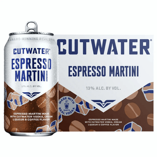 Cutwater Espresso Martini 4 Pack 12oz Cans - Liquor On Broadway