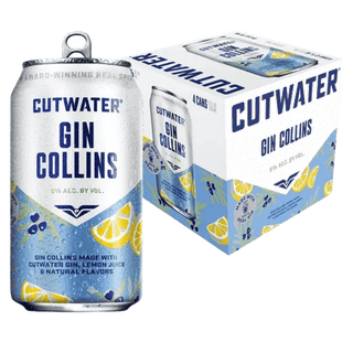 Cutwater Gin Collins 4 Pack 12oz Cans - Liquor On Broadway