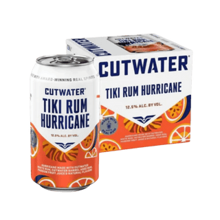 Cutwater Tiki Rum Hurricane 4 Pack 12oz Cans - Liquor On Broadway