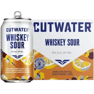 Cutwater Whiskey Sour 4 Pack 12oz Cans - Liquor On Broadway