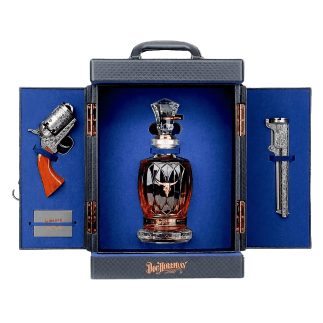 Doc Holliday 10 - Year Straight Bourbon Whiskey Revolver Collector’s Set - Liquor On Broadway