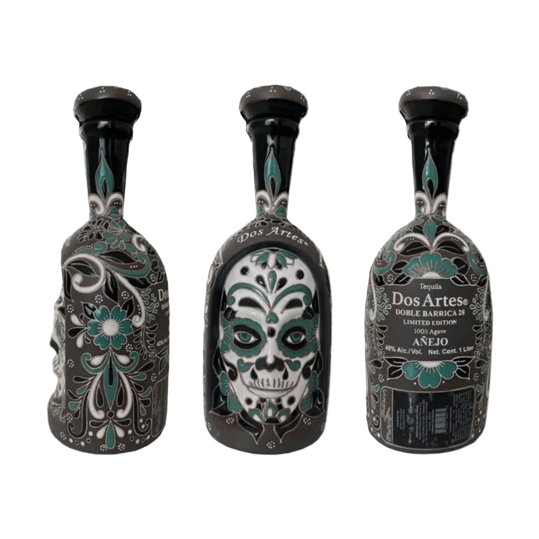 Dos Artes Day of the Dead Skull Doble Barrica Añejo Tequila 2025 Limited Edition 1L - Liquor On Broadway