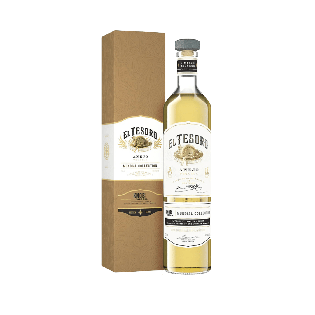 El Tesoro Añejo Mundial Collection – Knob Creek Barrel - Aged Tequila - Liquor On Broadway