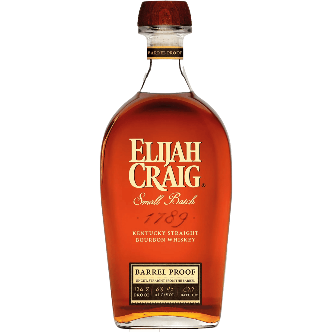 Elijah Craig Barrel Proof Batch C919 Bourbon Whiskey 750ml - Liquor On Broadway