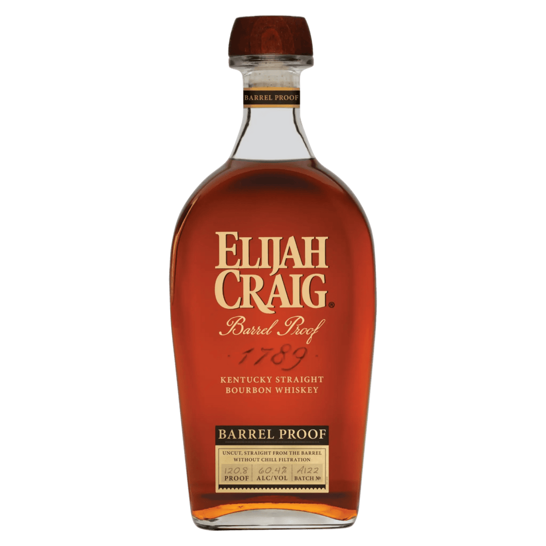 Elijah Craig Barrel Proof Kentucky Straight Bourbon Whiskey Batch A122 120.8 Proof 750ml - Liquor On Broadway
