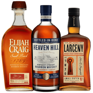 Elijah Craig, Heaven Hill 7 Year & Larceny Bourbon Bundle 3 x 750ml - Liquor On Broadway