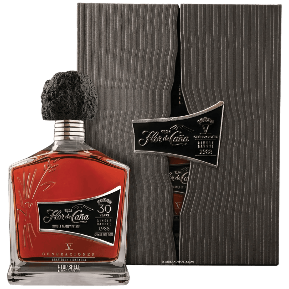 Flor de Caña V Generaciones 30 Year Single Barrel Rum 750ml - Liquor On Broadway
