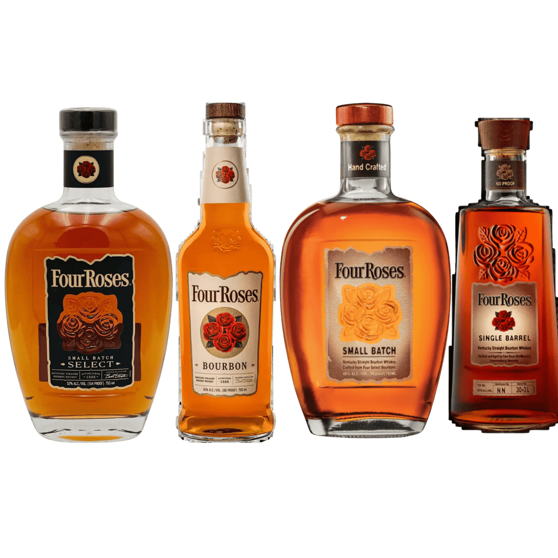 Four Roses Bourbon Whiskey Collection Bundle 750ML - Liquor On Broadway