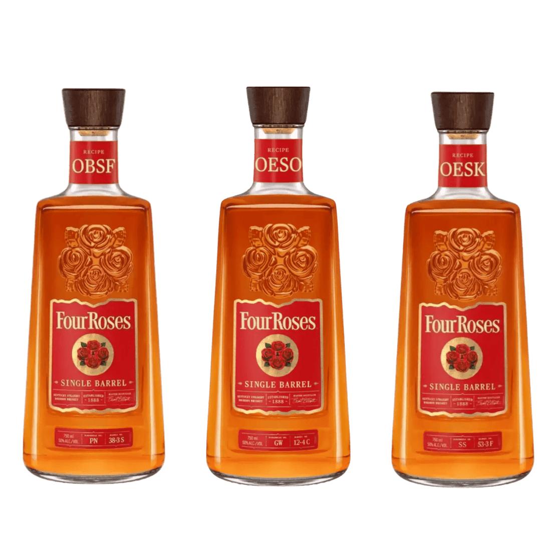 Four Roses Single Barrel Private Selection 3 Bottle Bundle (3 x 750ml) - Liquor On Broadway