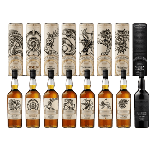 Game of Thrones Limited Edition Scotch Whisky Complete 8 Bottle Collection 8 x 750ml - Liquor On Broadway