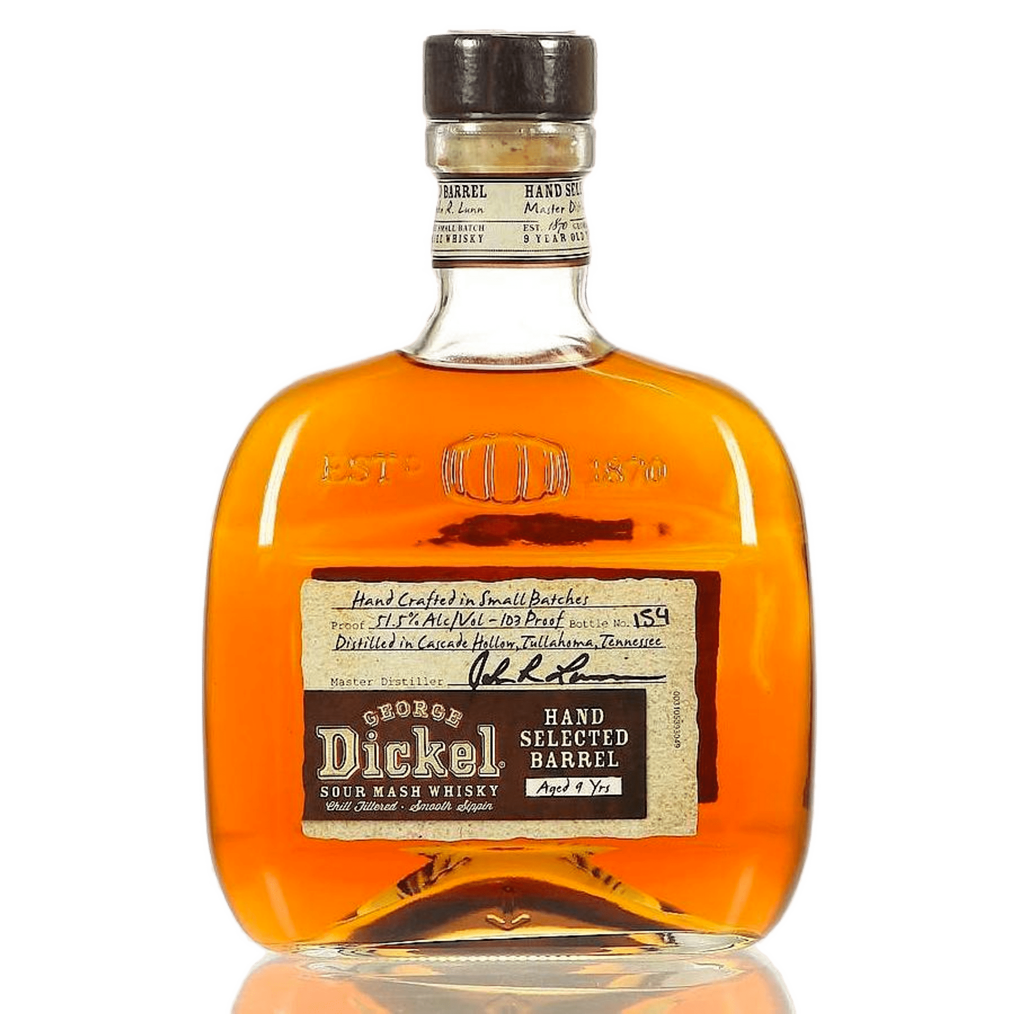 George Dickel Handselected Barrel 9 Year Old Sour Mash Whisky George Dickel Handselected Barrel 9 Year Old Sour Mash Whisky