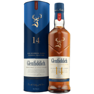 Glenfiddich 14 Year Bourbon Barrel Reserve Single Malt Scotch Whisky 750ml - Liquor On Broadway