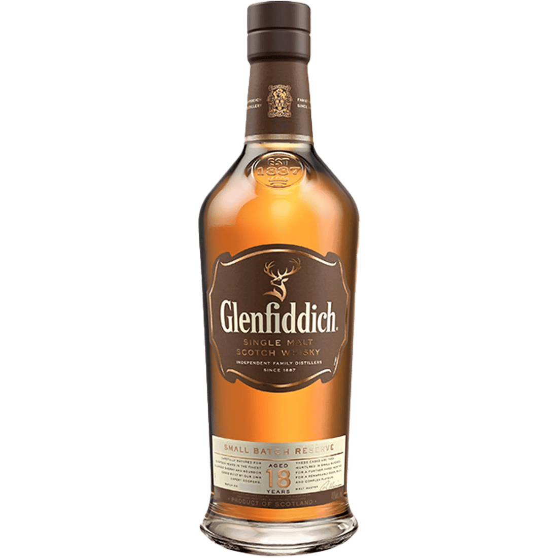 Glenfiddich 18 Year Small Batch Reserve Single Malt Scotch Whisky 750ml - Liquor On Broadway